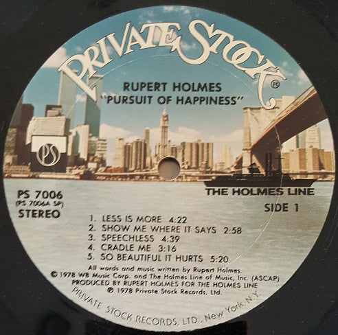 Buy Rupert Holmes : Pursuit Of Happiness (LP, Album, Gol) Online