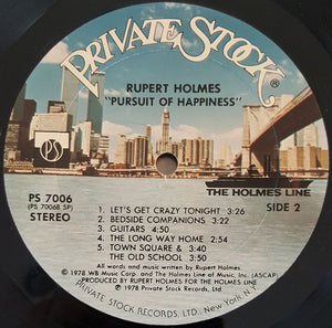 Rupert Holmes : Pursuit Of Happiness (LP, Album, Gol)