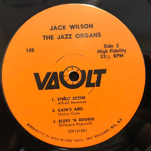 Jack Wilson : The Jazz Organs (LP, Mono)