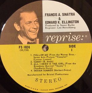 Francis Albert Sinatra* & Edward Kennedy Ellington* : Francis A. & Edward K. (LP, Album, Ter)