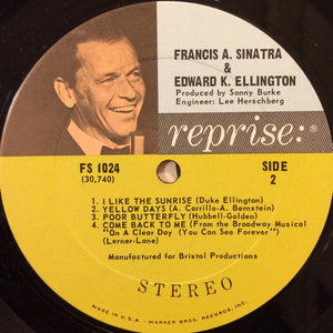 Francis Albert Sinatra* & Edward Kennedy Ellington* : Francis A. & Edward K. (LP, Album, Ter)