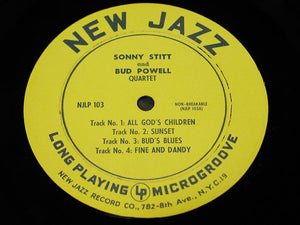 Sonny Stitt And Bud Powell : Sonny Stitt And Bud Powell Quartet (10", Album, Mono)