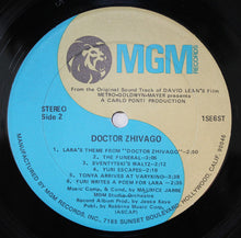 Laden Sie das Bild in den Galerie-Viewer, Maurice Jarre : Doctor Zhivago Original Soundtrack Album (LP, Album, RE)

