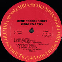 Load image into Gallery viewer, Gene Roddenberry : Inside Star Trek (LP, Album, CTH)
