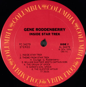 Gene Roddenberry : Inside Star Trek (LP, Album, CTH)