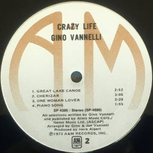 Gino Vannelli : Crazy Life (LP, Album, Ter)