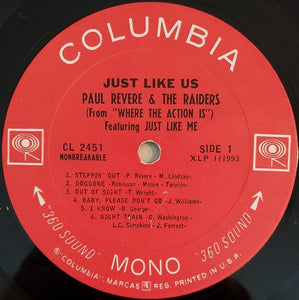 Paul Revere & The Raiders : Just Like Us (LP, Album, Mono, San)