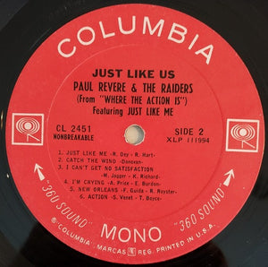Paul Revere & The Raiders : Just Like Us (LP, Album, Mono, San)