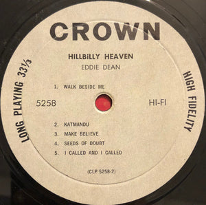 Eddie Dean : Hillbilly Heaven (LP, Album, Mono)