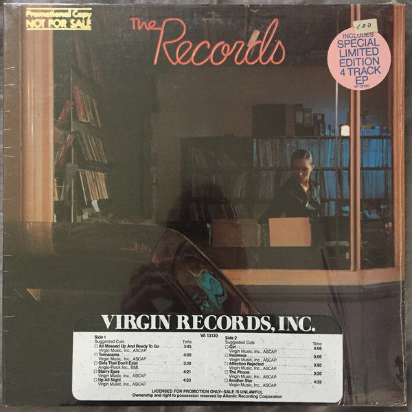 The Records : The Records  (LP, Album, MO- + 7