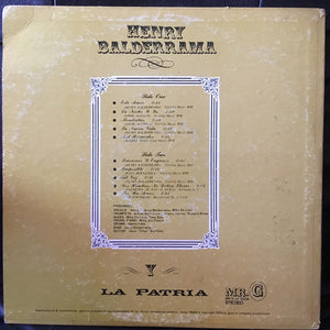 Henry Balderrama : La Patria De Henry Balderrama - Por Tu Amor (LP, Album)