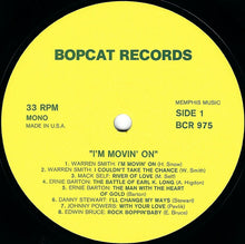 Laden Sie das Bild in den Galerie-Viewer, Various : I&#39;m Movin&#39; On (Authentic Memphis Rock &amp; Roll) (LP, Album, Mono, Unofficial, Yel)
