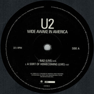 U2 : Wide Awake In America (12", EP, RE, RM, 180)