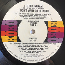 Load image into Gallery viewer, Luther Ingram : (If Loving You Is Wrong) I Don&#39;t Want To Be Right (LP, Album, MON)
