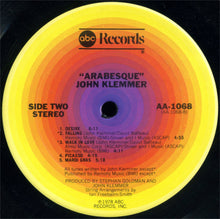 Load image into Gallery viewer, John Klemmer : Arabesque (LP, Album)
