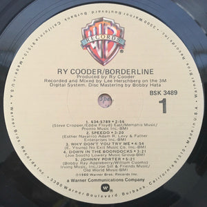 Ry Cooder : Borderline (LP, Album, Jac)