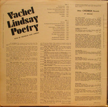 Load image into Gallery viewer, Vachel Lindsay  /  Nicholas Cave Lindsay : Vachel Lindsay Poetry (LP, Album)
