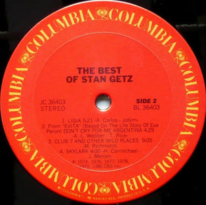 Stan Getz : The Best Of Stan Getz (LP, Comp)