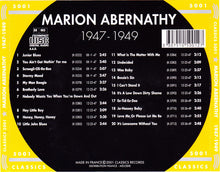 Load image into Gallery viewer, Marion Abernathy : The Chronological Marion Abernathy 1947-1949 (CD, Comp, RM)
