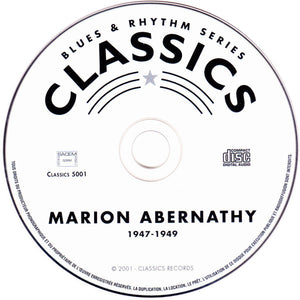 Marion Abernathy : The Chronological Marion Abernathy 1947-1949 (CD, Comp, RM)