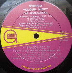 The Temptations : Cloud Nine (LP, Album, Hol)
