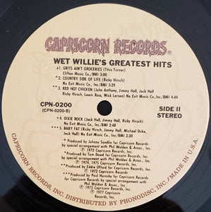 Wet Willie : Wet Willie Greatest Hits (LP, Album, Comp, Ter)