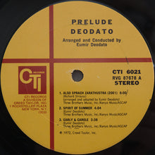 Charger l&#39;image dans la galerie, Deodato* : Prelude (LP, Album)
