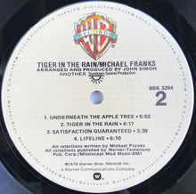 Load image into Gallery viewer, Michael Franks : Tiger In The Rain (LP, Album, Jac)
