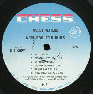 Muddy Waters : More Real Folk Blues (LP, Album, Mono, Promo)