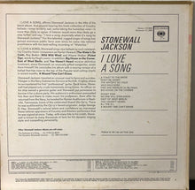 Charger l&#39;image dans la galerie, Stonewall Jackson : I Love A Song (LP, Album, Mono)

