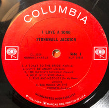 Load image into Gallery viewer, Stonewall Jackson : I Love A Song (LP, Album, Mono)
