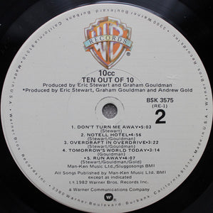 10cc : Ten Out Of 10 (LP, Album, Win)
