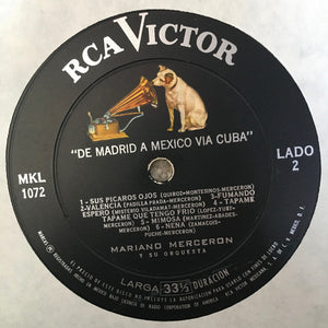 Mariano Mercerón* : Vol. II - De Madrid A Mexico Via Cuba (LP)