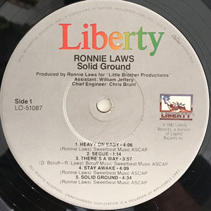 Ronnie Laws : Solid Ground (LP, Album, Jac)