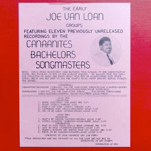 Load image into Gallery viewer, Joe Van Loan, The Canaanites*, The Bachelors (9), The Songmasters (3) : The Early Joe Van Loan Groups (LP, Comp, Mono)
