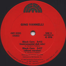Laden Sie das Bild in den Galerie-Viewer, Gino Vannelli : Black Cars (Dance Mix) (12&quot;, Car)
