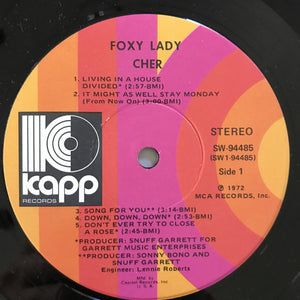 Cher : Foxy Lady (LP, Album, Club, Jac)