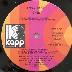 Cher : Foxy Lady (LP, Album, Club, Jac)