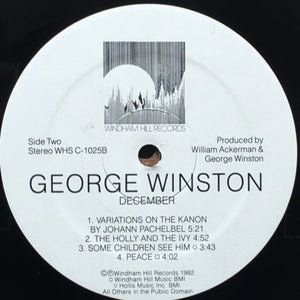 George Winston : December (LP, Album, RP, RTI)
