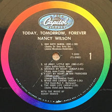 Laden Sie das Bild in den Galerie-Viewer, Nancy Wilson : Today, Tomorrow, Forever (LP, Album, Mono, Los)
