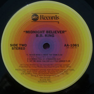 B.B. King : Midnight Believer (LP, Album, San)