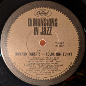 The Howard Roberts Quartet : This Is Howard Roberts / Color Him Funky (LP, Album, Mono)