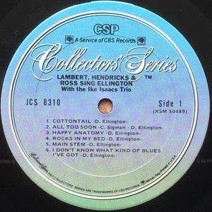 Lambert, Hendricks & Ross With The Ike Isaacs Trio : Sing Ellington (LP, RE, RM, Car)