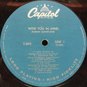 Marian McPartland : With You In Mind (LP, Album)