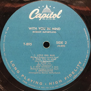 Marian McPartland : With You In Mind (LP, Album)