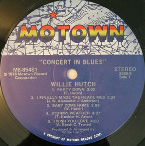 Willie Hutch : Concert In Blues (LP, Album)