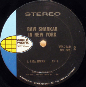 Ravi Shankar, Alla Rakha : Ravi Shankar In New York (LP, Album)