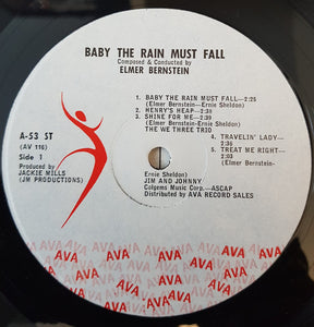 Elmer Bernstein : Baby The Rain Must Fall (LP, Album, Mono)