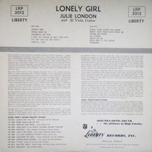 Laden Sie das Bild in den Galerie-Viewer, Julie London : Lonely Girl (LP, Album, Mono)
