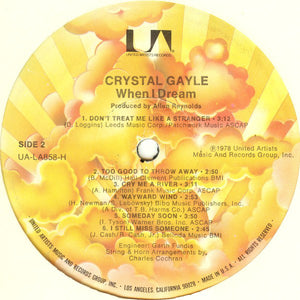 Crystal Gayle : When I Dream (LP, Album, Kee)